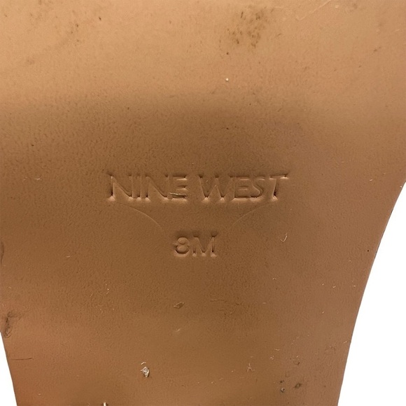 Nine West Taupe Suede Mayley Block Heel Ankle Booties Size 8 Women's - Picture 2 of 9